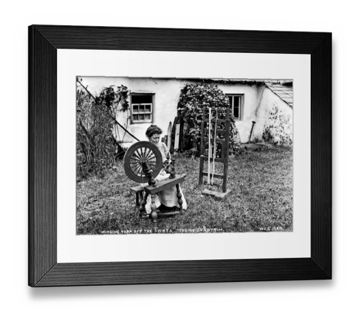 Framed Print : Flax Stacked Ready for Scutching, Toome, Co. Antrim Framed Print : Flax Stacked Ready for Scutching, Toome, Co. Antrim
