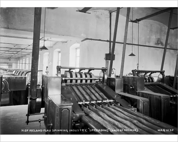 N. of Ireland Flax Spinning Industry, Spreading (Back of M