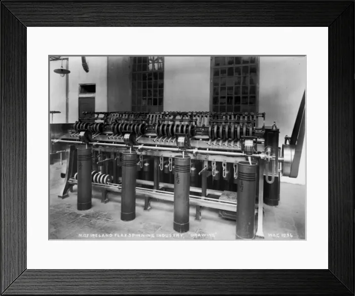 Framed Print : N. of Ireland Flax Spinning Industry, Drawing Framed Print : N. of Ireland Flax Spinning Industry, Drawing