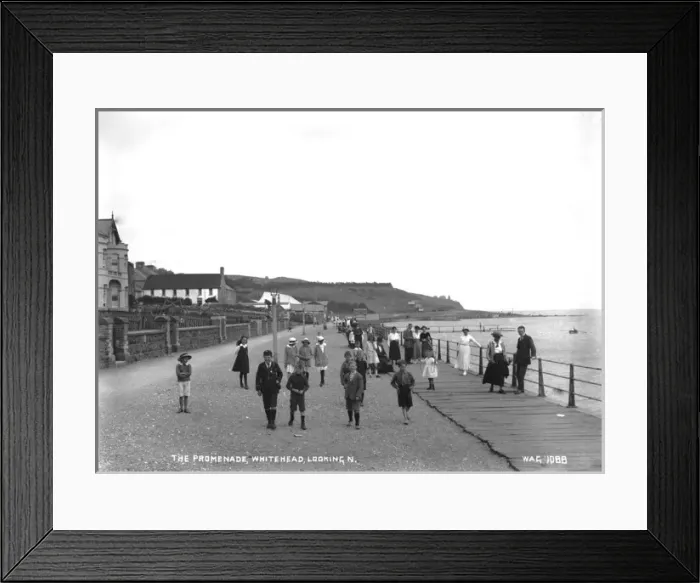 Framed Print : The Promenade, Whitehead, Looking N