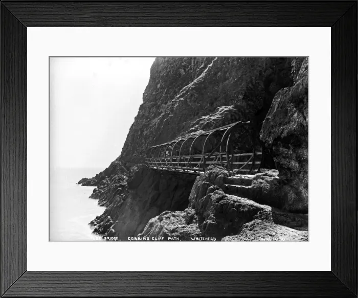 Framed Print : Tubular Bridge, Gobbins Cliff Path, Whitehead Framed Print : Tubular Bridge, Gobbins Cliff Path, Whitehead