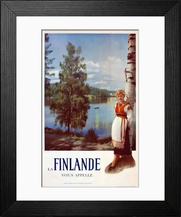 Framed Print : Poster, Finland calls you Framed Print : Poster, Finland calls you