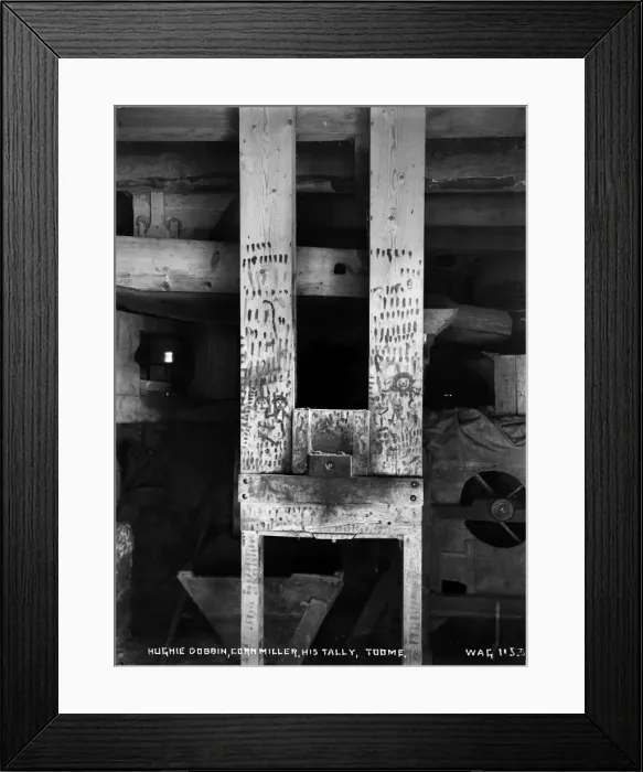 Framed Print : Hughie Dobbin, Corn Miller, His Tally, Toome Framed Print : Hughie Dobbin, Corn Miller, His Tally, Toome