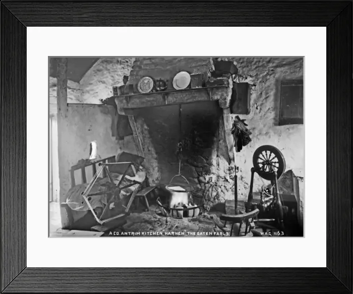 Framed Print : A Co. Antrim Kitchen, Harnen. the Oaten Farls Framed Print : A Co. Antrim Kitchen, Harnen. the Oaten Farls