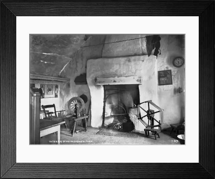 Framed Print : Interior of an Inishowen Farm Kitchen Framed Print : Interior of an Inishowen Farm Kitchen
