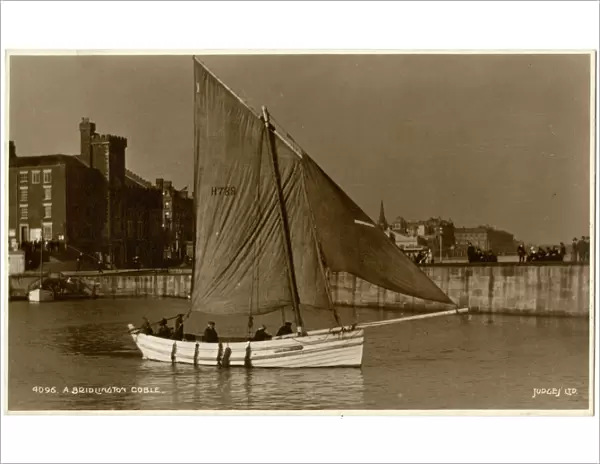 Bridlington - A sailing Coble boat