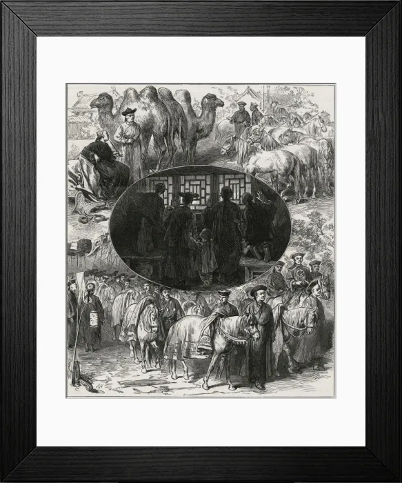 Framed Print : Chinese imperial marriage at Pekin, 1872