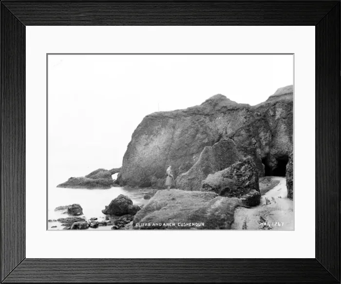 Framed Print : Cliffs and Arch, Cushendun Framed Print : Cliffs and Arch, Cushendun