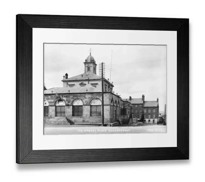 Framed Print : The Market Place, Hillsborough Framed Print : The Market Place, Hillsborough