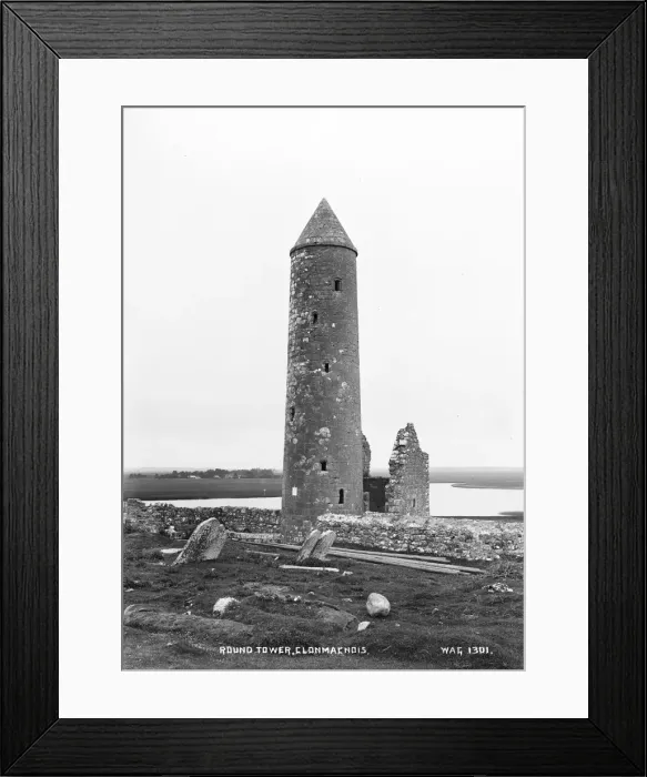 Framed Print : Round Tower, Clonmacnois Framed Print : Round Tower, Clonmacnois