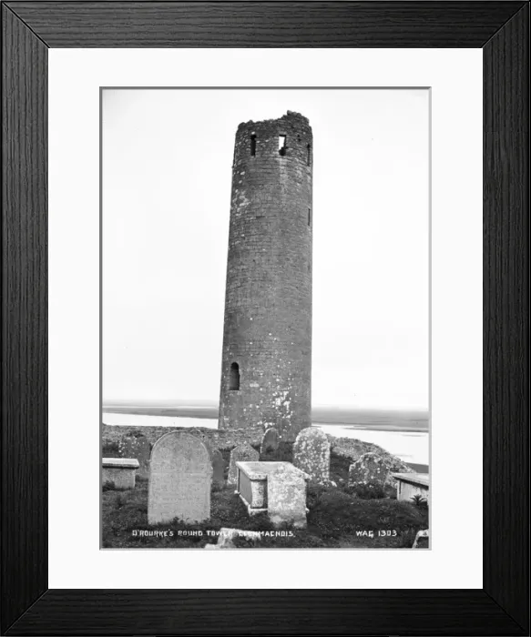 Framed Print : O Rourkes Round Tower, Clonmacnois Framed Print : O Rourkes Round Tower, Clonmacnois