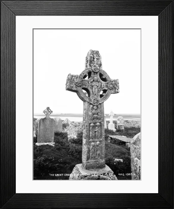 Framed Print : The Great Cross, Clonmacnois, East Face Framed Print : The Great Cross, Clonmacnois, East Face