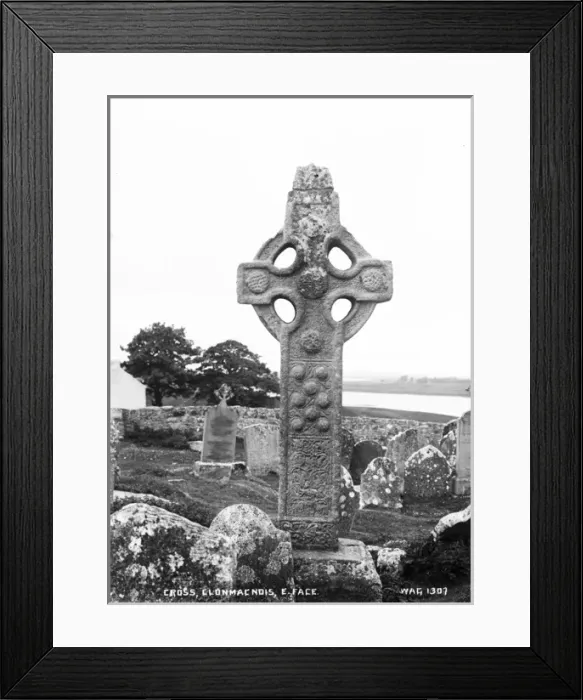 Framed Print : Cross, Clonmacnois, East Face Framed Print : Cross, Clonmacnois, East Face