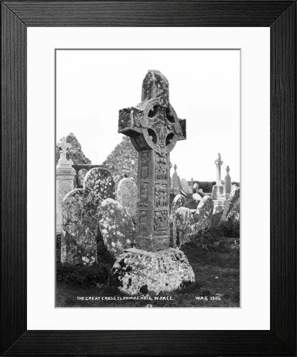 Framed Print : The Great Cross, Clonmacnois, Western Face Framed Print : The Great Cross, Clonmacnois, Western Face