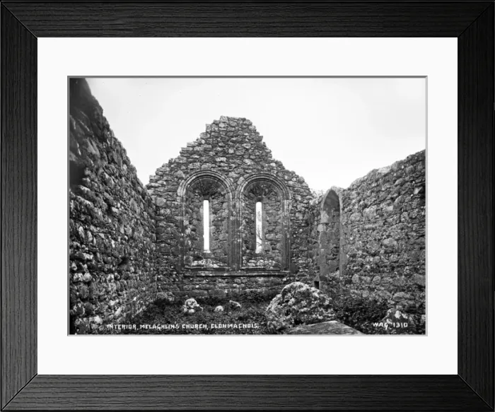 Framed Print : Interior, Melaghlins Church, Clonmacnois Framed Print : Interior, Melaghlins Church, Clonmacnois