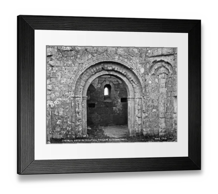 Framed Print : Chancel Arch in Teampull Finghin, Clonmacnois Framed Print : Chancel Arch in Teampull Finghin, Clonmacnois