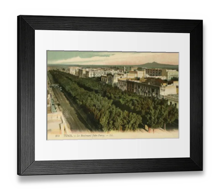 Framed Print : Boulevard Jules Ferry - Tunis, Tunisia Framed Print : Boulevard Jules Ferry - Tunis, Tunisia