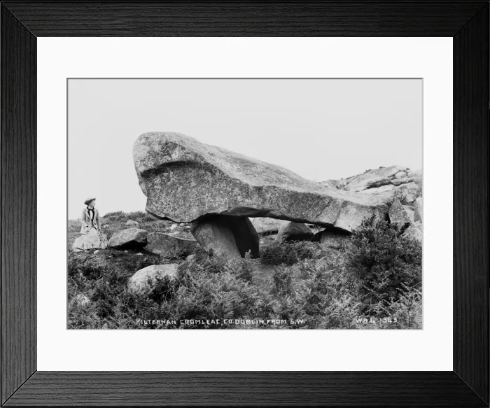 Framed Print : Kilternan Cromlech. Co. Dublin, from South West Framed Print : Kilternan Cromlech. Co. Dublin, from South West