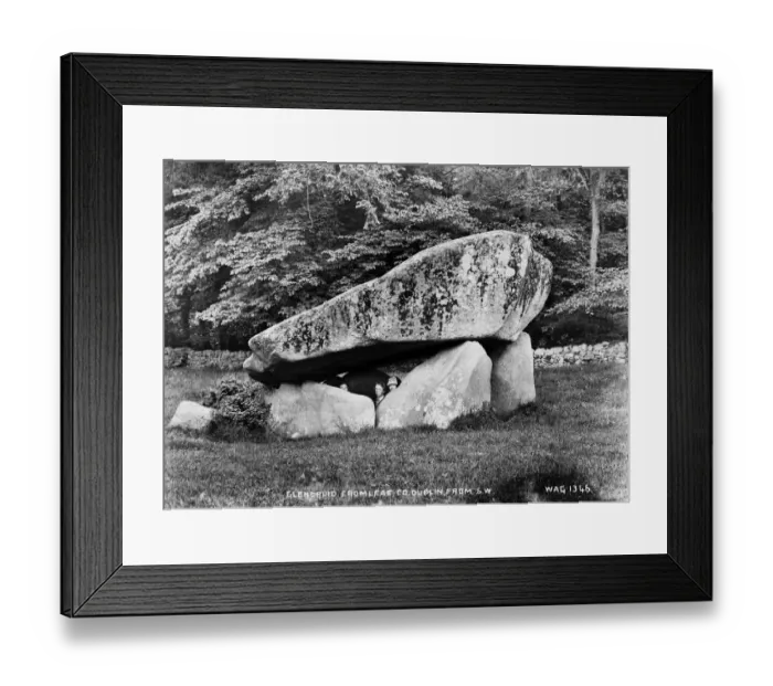 Framed Print : Glendruid Cromlech, Co. Dublin, from South West Framed Print : Glendruid Cromlech, Co. Dublin, from South West