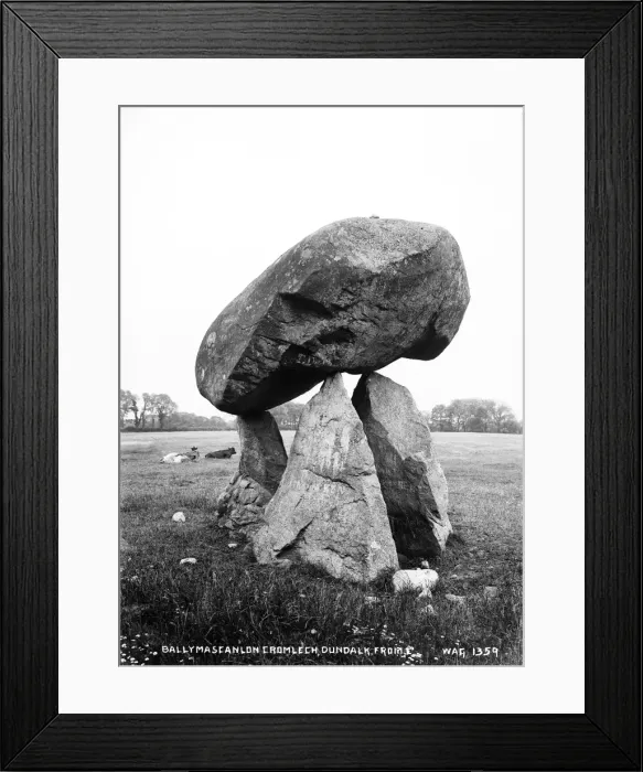 Framed Print : Ballymascanlan, Cromlech, Dundalk from E Framed Print : Ballymascanlan, Cromlech, Dundalk from E