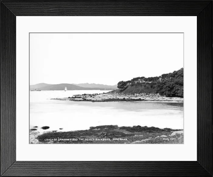 Framed Print : Lough of Shadows and the Devils Backbone, Buncrana Framed Print : Lough of Shadows and the Devils Backbone, Buncrana