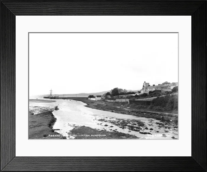 Framed Print : Pier and Coastguard Station, Buncrana Framed Print : Pier and Coastguard Station, Buncrana