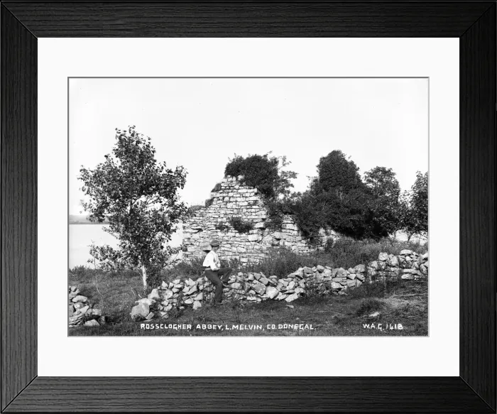 Framed Print : Rossclogher Abbey, L. Melvin, Co. Donegal Framed Print : Rossclogher Abbey, L. Melvin, Co. Donegal