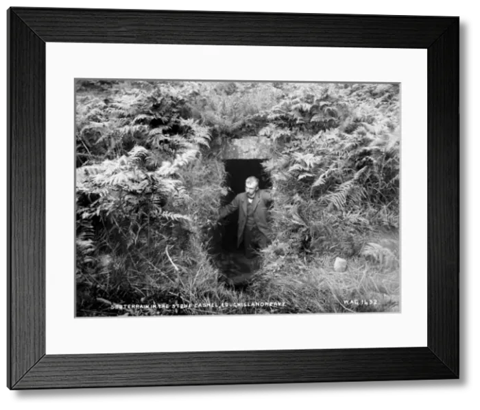 Framed Print : Souterrain in the Stone Cashel, Loughislandreavy Framed Print : Souterrain in the Stone Cashel, Loughislandreavy