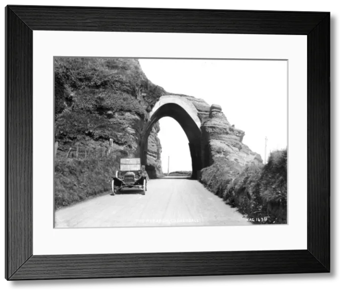 Framed Print : The Red Arch, Cushendall Framed Print : The Red Arch, Cushendall