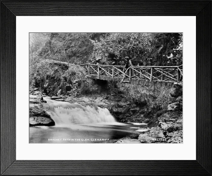 Framed Print : Bracket Path in the Glen, Glenariff Framed Print : Bracket Path in the Glen, Glenariff
