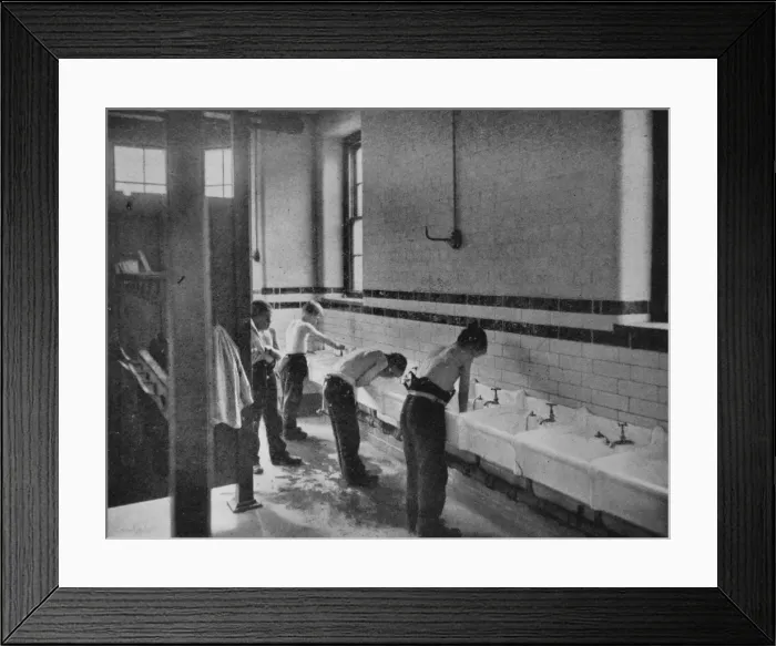 Framed Print : Gordon Boys Home, Nottingham - Washroom Framed Print : Gordon Boys Home, Nottingham - Washroom