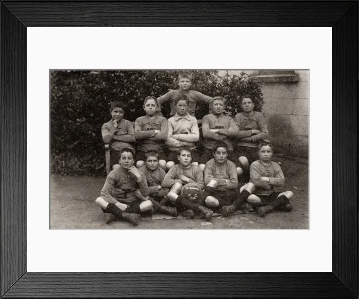 Framed Print : Barnardos Home, Teighmore, Jersey Football Team Framed Print : Barnardos Home, Teighmore, Jersey Football Team