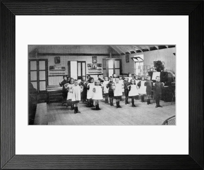 Framed Print : Barnardos Babies Castle, Hawkhurst, Kent - School room Framed Print : Barnardos Babies Castle, Hawkhurst, Kent - School room