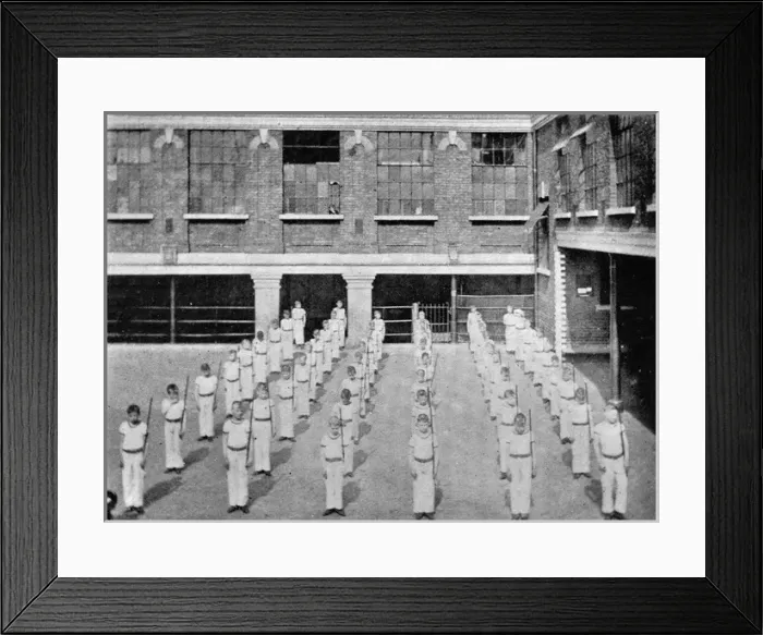 Framed Print : Gymnasium at Barnardos Leopold House Home, Limehouse, Londo Framed Print : Gymnasium at Barnardos Leopold House Home, Limehouse, Londo