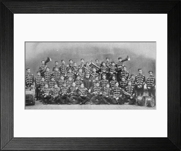 Framed Print : Boys Band, Barnardos Home, Stepney Causeway, London Framed Print : Boys Band, Barnardos Home, Stepney Causeway, London