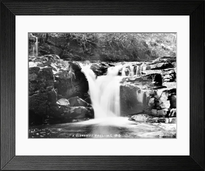 Framed Print : A Glenariff Fall, W. G. 1516 Framed Print : A Glenariff Fall, W. G. 1516