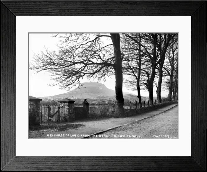 Framed Print : A Glimpse of Lurig from the Beach Rd. Cushendall Framed Print : A Glimpse of Lurig from the Beach Rd. Cushendall