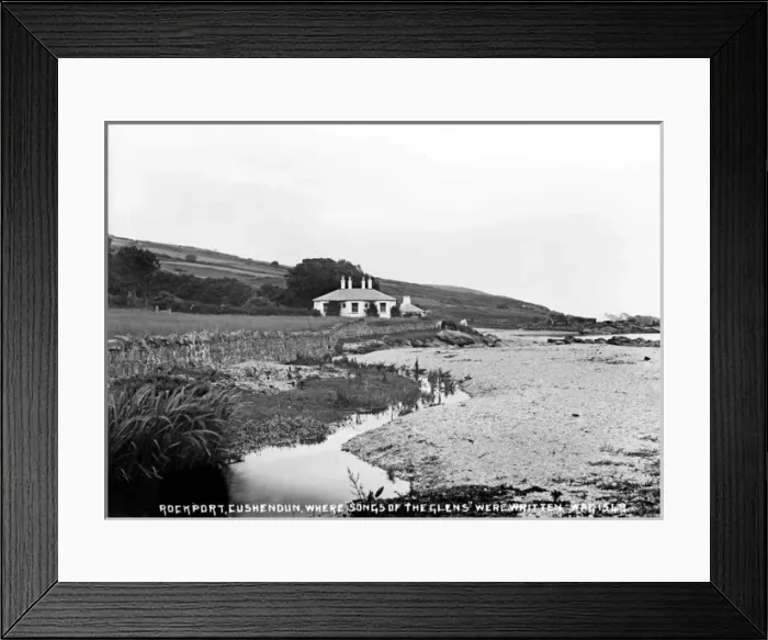 Framed Print : Rockport, Cushendun, where Songs of the Glens Were Written Framed Print : Rockport, Cushendun, where Songs of the Glens Were Written