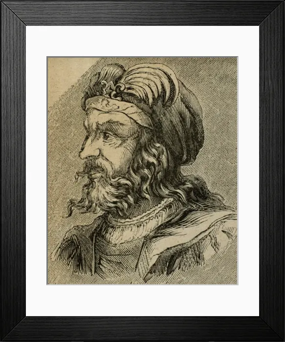 Framed Print : Euric (c. 440- 484). King of the Visigoths Framed Print : Euric (c. 440- 484). King of the Visigoths