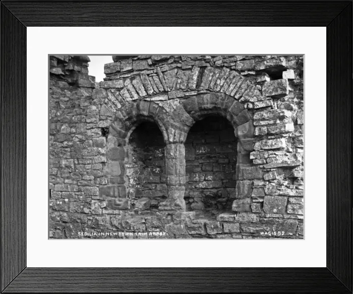 Framed Print : Sedilia in Newtown Trim Abbey Framed Print : Sedilia in Newtown Trim Abbey