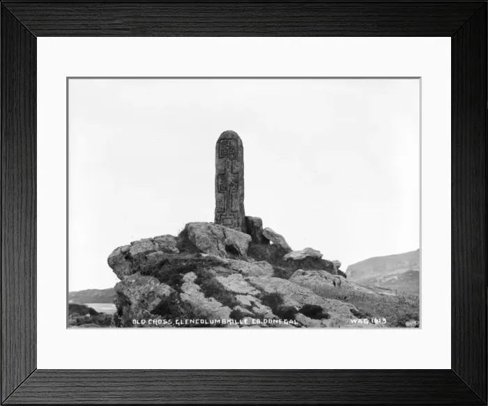 Framed Print : Old Cross, Glencolumbkille, Co. Donegal Framed Print : Old Cross, Glencolumbkille, Co. Donegal