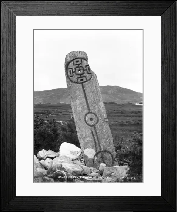 Framed Print : Holed Cross, Glencolumbkille Framed Print : Holed Cross, Glencolumbkille