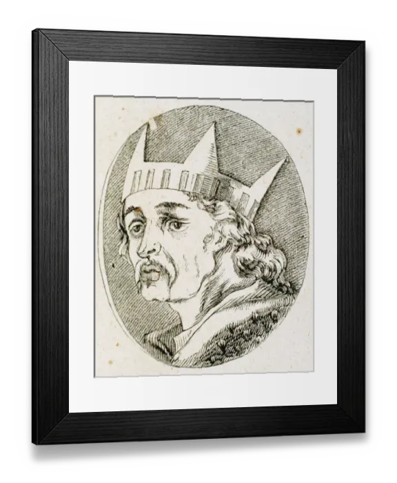 Framed Print : Alfons VI of Leon and Castile (1040-1109). Nicknamed The Bra