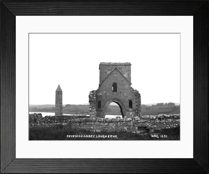 Framed Print : Devenish Abbey, Lough Erne Framed Print : Devenish Abbey, Lough Erne