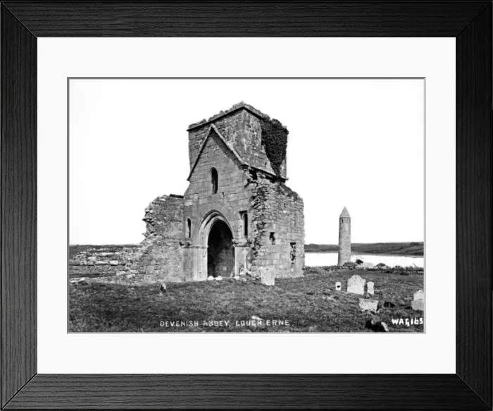 Framed Print : Devenish Abbey, Lough Erne Framed Print : Devenish Abbey, Lough Erne