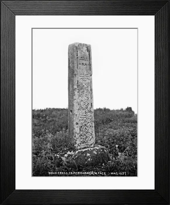 Framed Print : Boho Cross, Co. Fermanagh, W Face Framed Print : Boho Cross, Co. Fermanagh, W Face