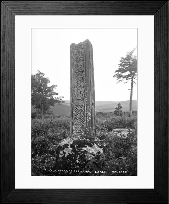 Framed Print : Boho Cross, Co. Fermanagh, E. Face Framed Print : Boho Cross, Co. Fermanagh, E. Face