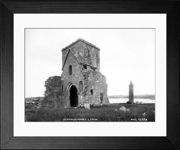 Framed Print : Devenish Abbey, Lough Erne Framed Print : Devenish Abbey, Lough Erne