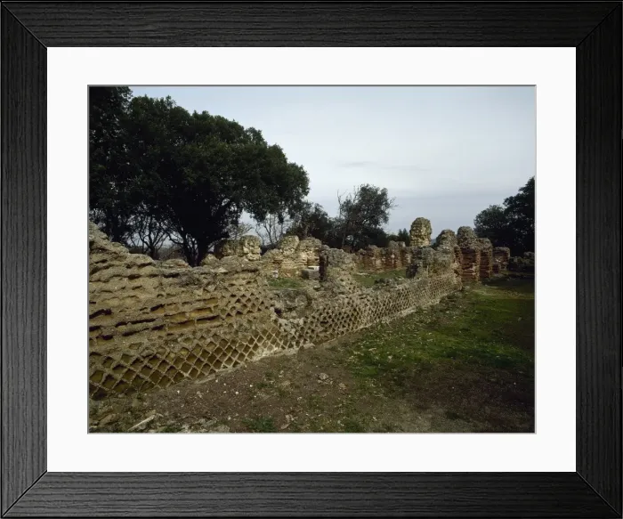 Framed Print : Italy. Campania. Cumae. Acropolis. Temple Zeus. 5th century Framed Print : Italy. Campania. Cumae. Acropolis. Temple Zeus. 5th century