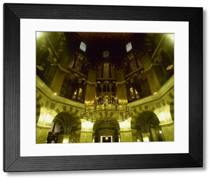 Framed Print : Carlolingian art. Germany. Aachen Cathedral. Palatine Chapel Framed Print : Carlolingian art. Germany. Aachen Cathedral. Palatine Chapel